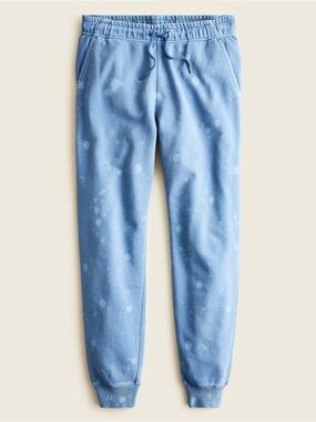 J. Crew Men’s Slim French Terry Jogger Sweatpants in Splatter Pattern